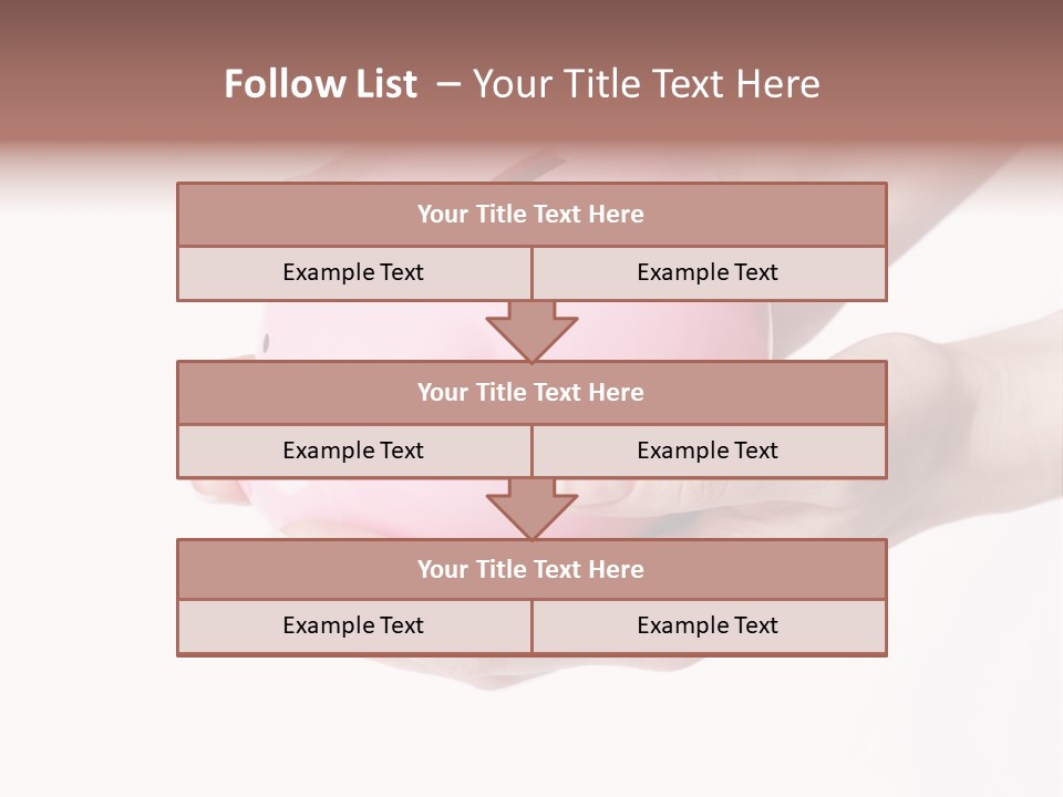 A Person Holding A Pink Piggy Bank In Their Hands PowerPoint Template