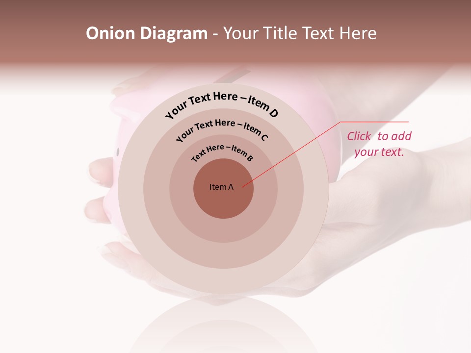 A Person Holding A Pink Piggy Bank In Their Hands PowerPoint Template