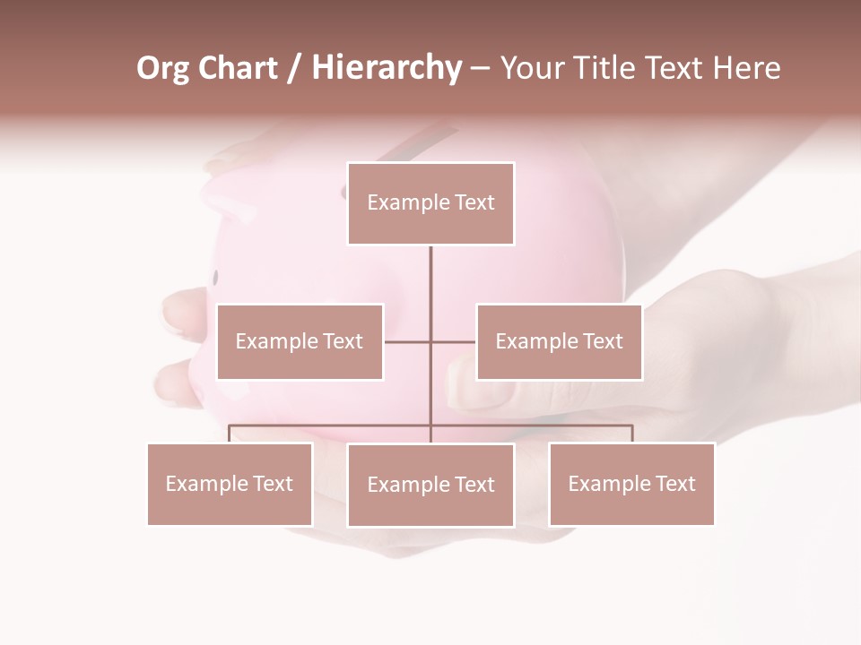 A Person Holding A Pink Piggy Bank In Their Hands PowerPoint Template