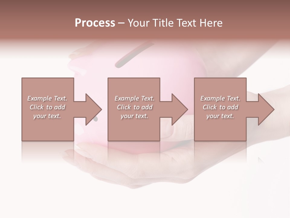 A Person Holding A Pink Piggy Bank In Their Hands PowerPoint Template