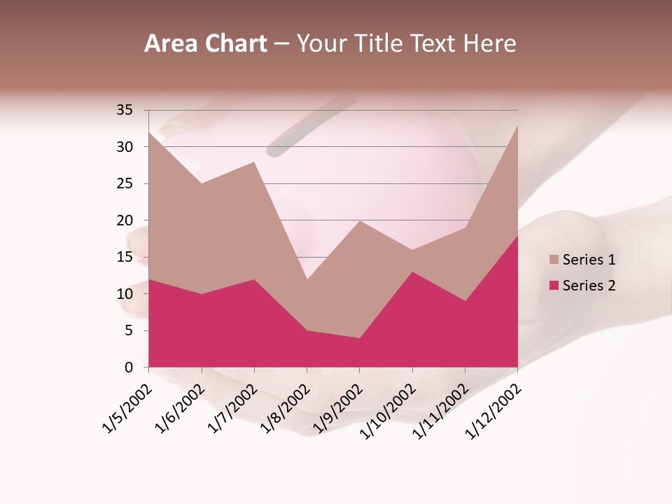 A Person Holding A Pink Piggy Bank In Their Hands PowerPoint Template