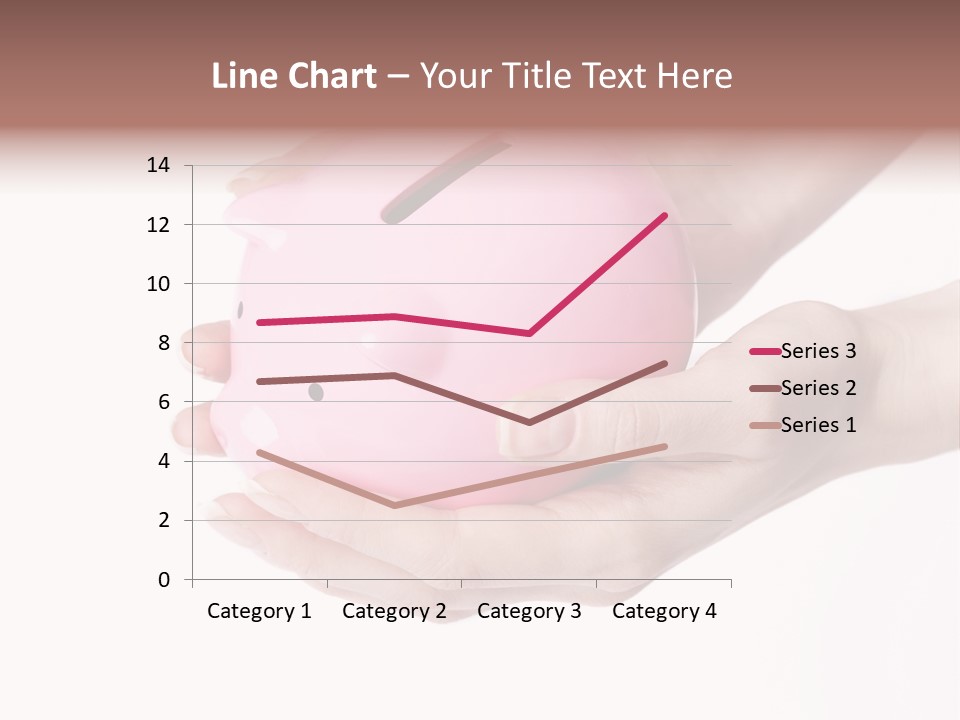 A Person Holding A Pink Piggy Bank In Their Hands PowerPoint Template
