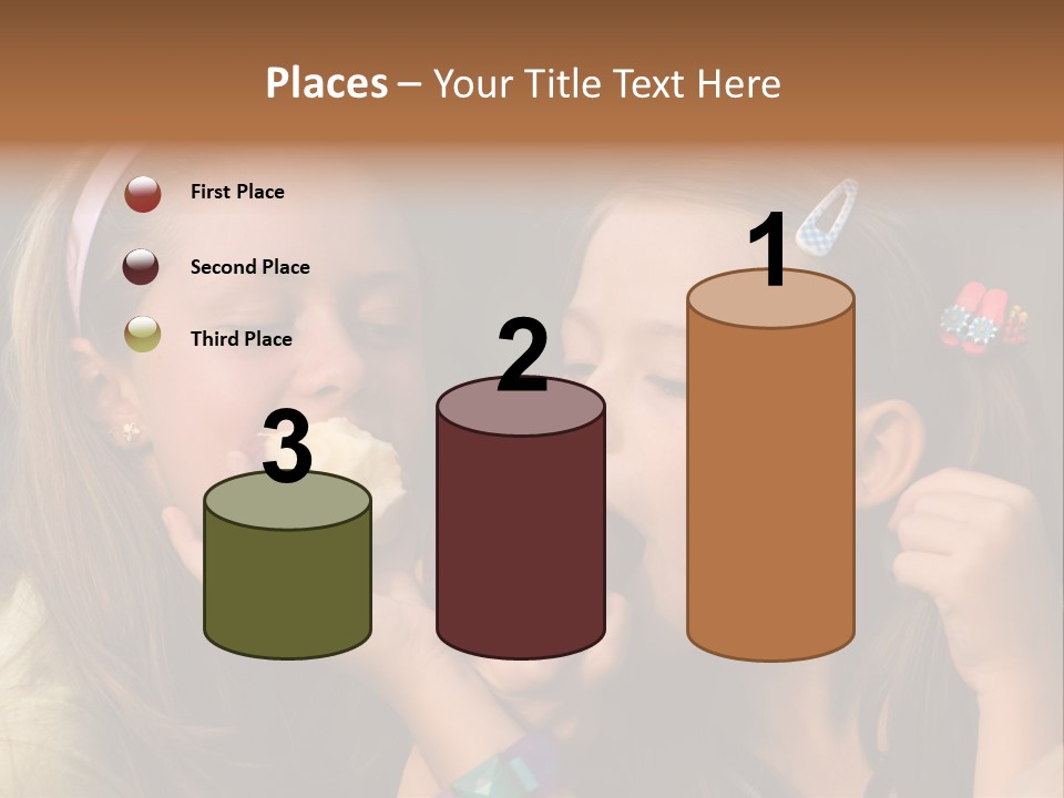 Girls With Apples PowerPoint Template