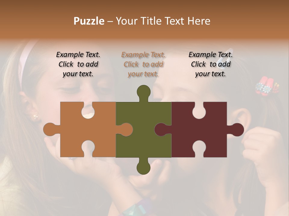 Girls With Apples PowerPoint Template