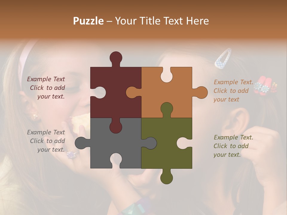 Girls With Apples PowerPoint Template