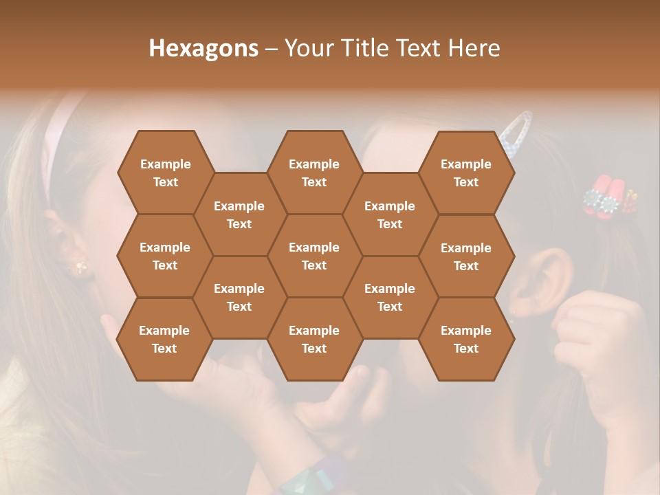 Girls With Apples PowerPoint Template