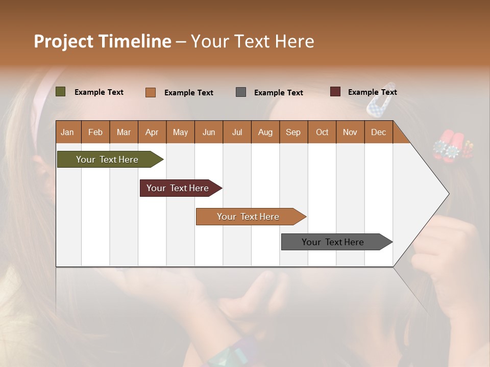 Girls With Apples PowerPoint Template