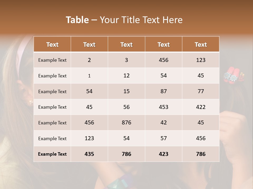 Girls With Apples PowerPoint Template