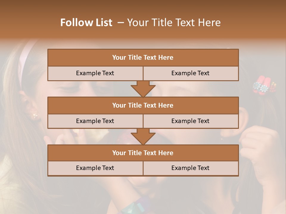 Girls With Apples PowerPoint Template