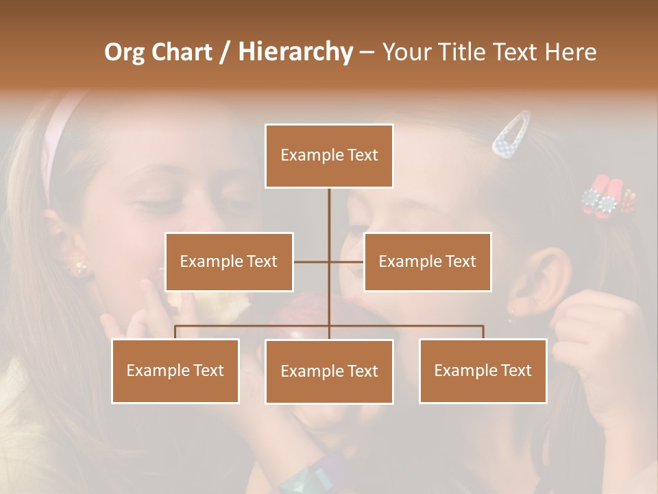 Girls With Apples PowerPoint Template