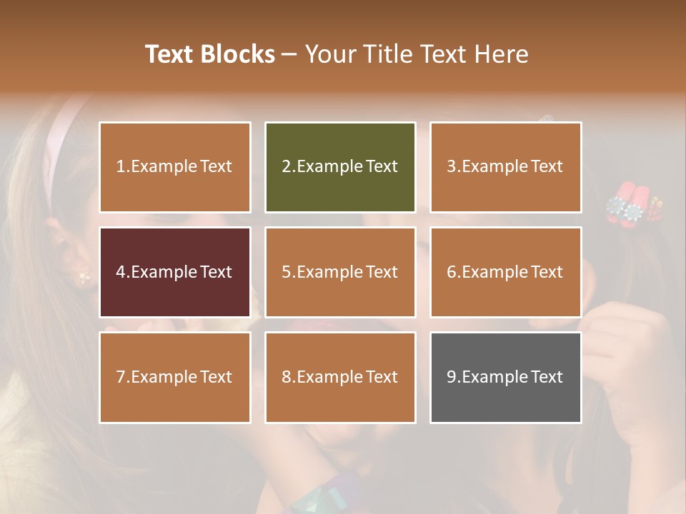 Girls With Apples PowerPoint Template