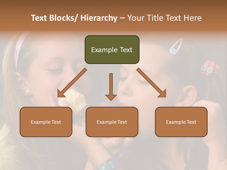 Girls With Apples PowerPoint Template