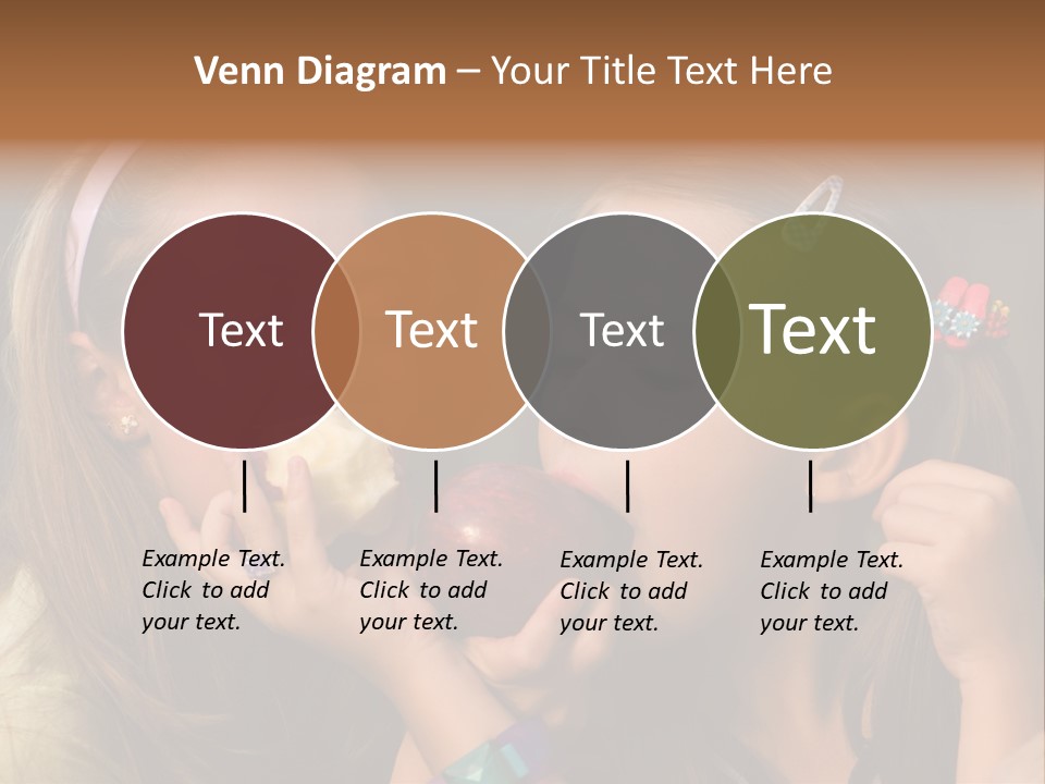 Girls With Apples PowerPoint Template