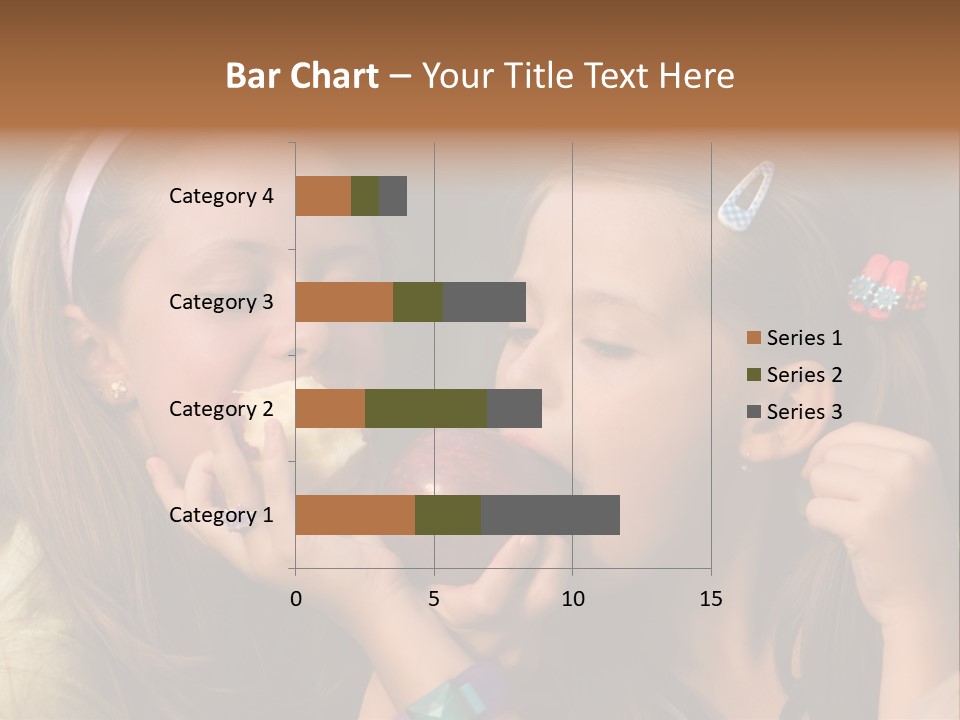 Girls With Apples PowerPoint Template