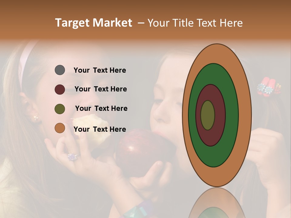 Girls With Apples PowerPoint Template