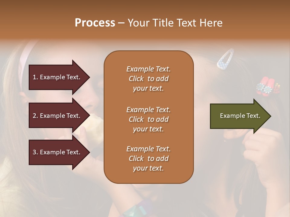 Girls With Apples PowerPoint Template