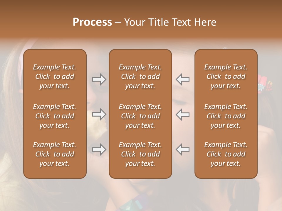 Girls With Apples PowerPoint Template