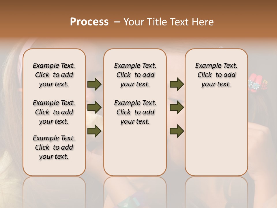 Girls With Apples PowerPoint Template