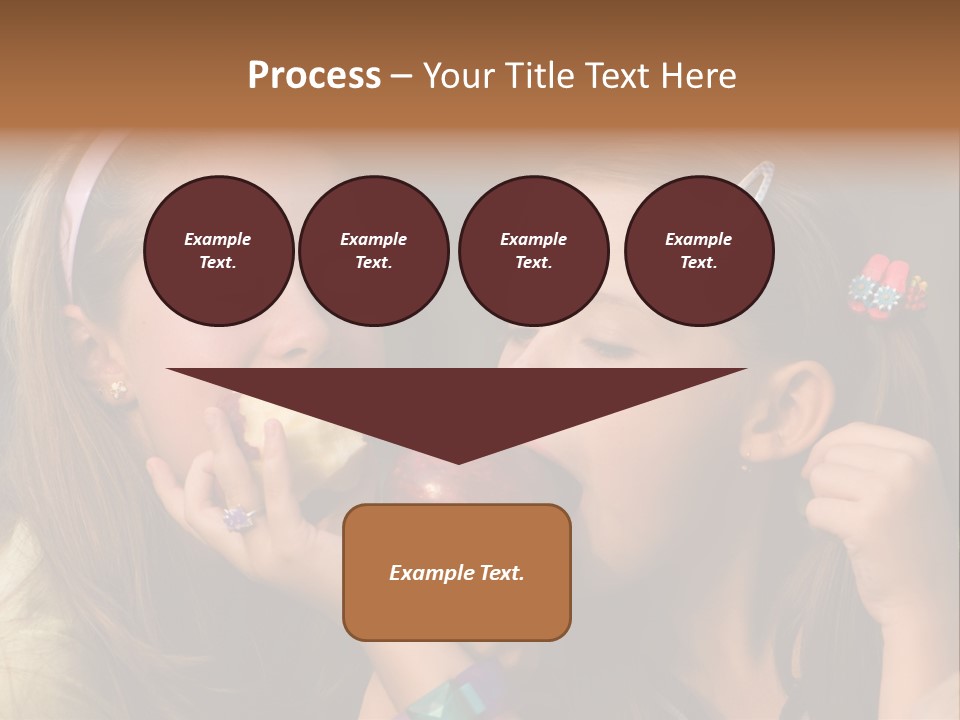 Girls With Apples PowerPoint Template