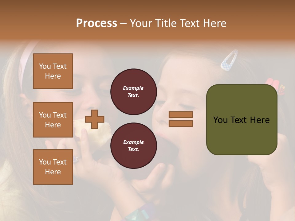 Girls With Apples PowerPoint Template