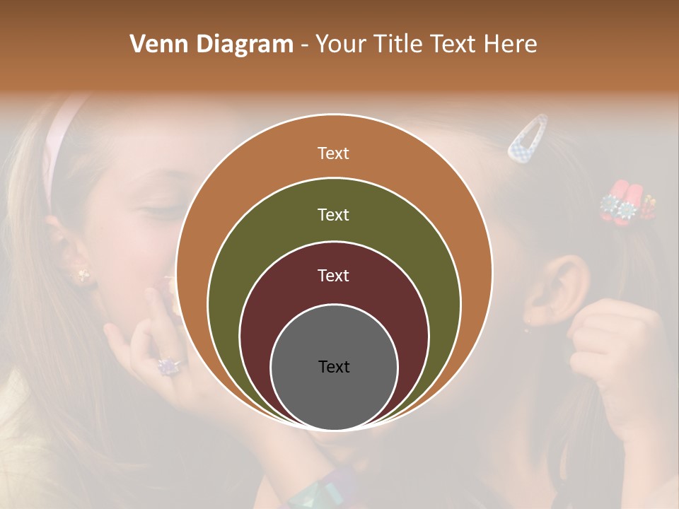 Girls With Apples PowerPoint Template