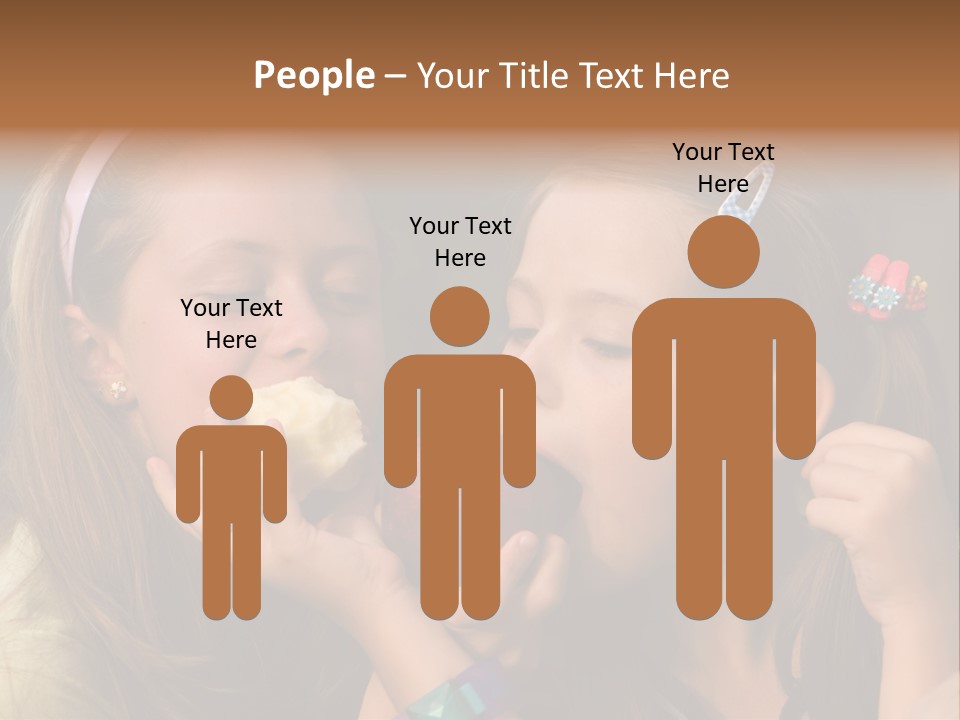 Girls With Apples PowerPoint Template