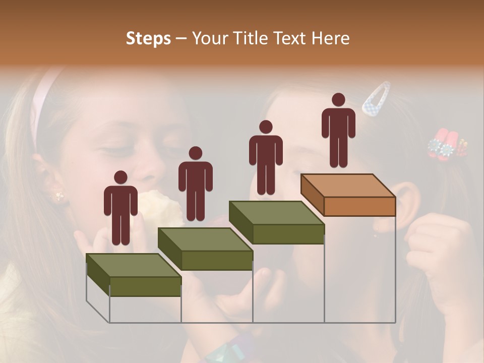 Girls With Apples PowerPoint Template