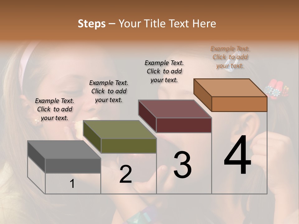 Girls With Apples PowerPoint Template