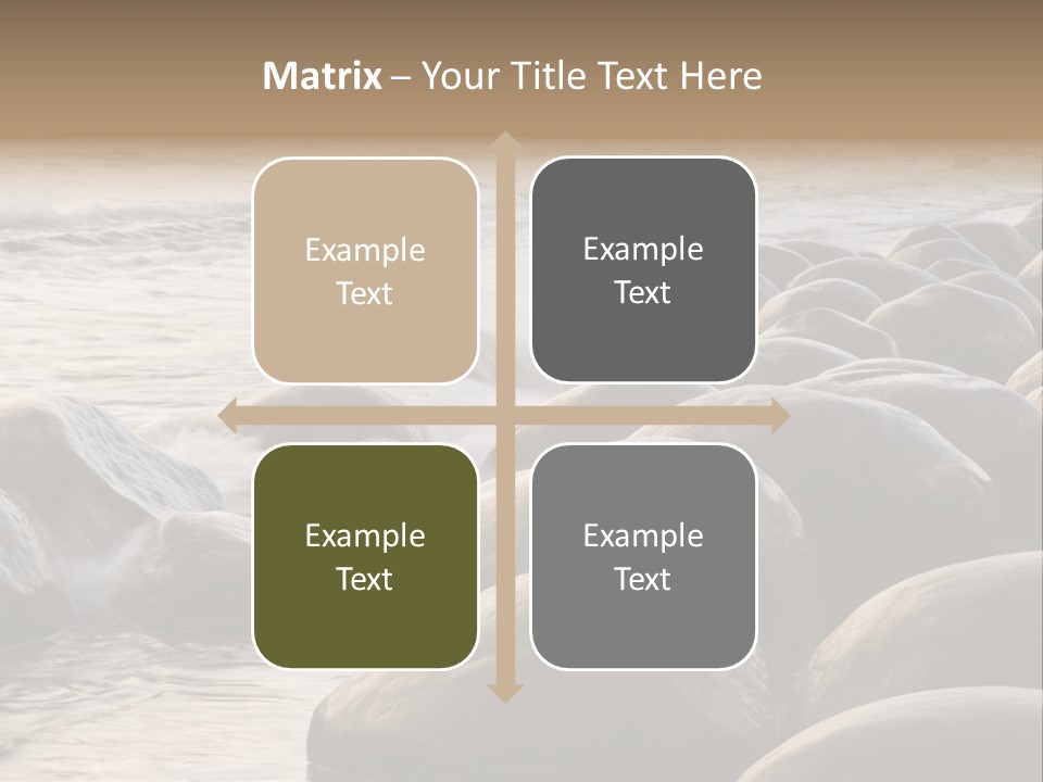 Bowling Ball Beach California Coastline PowerPoint Template