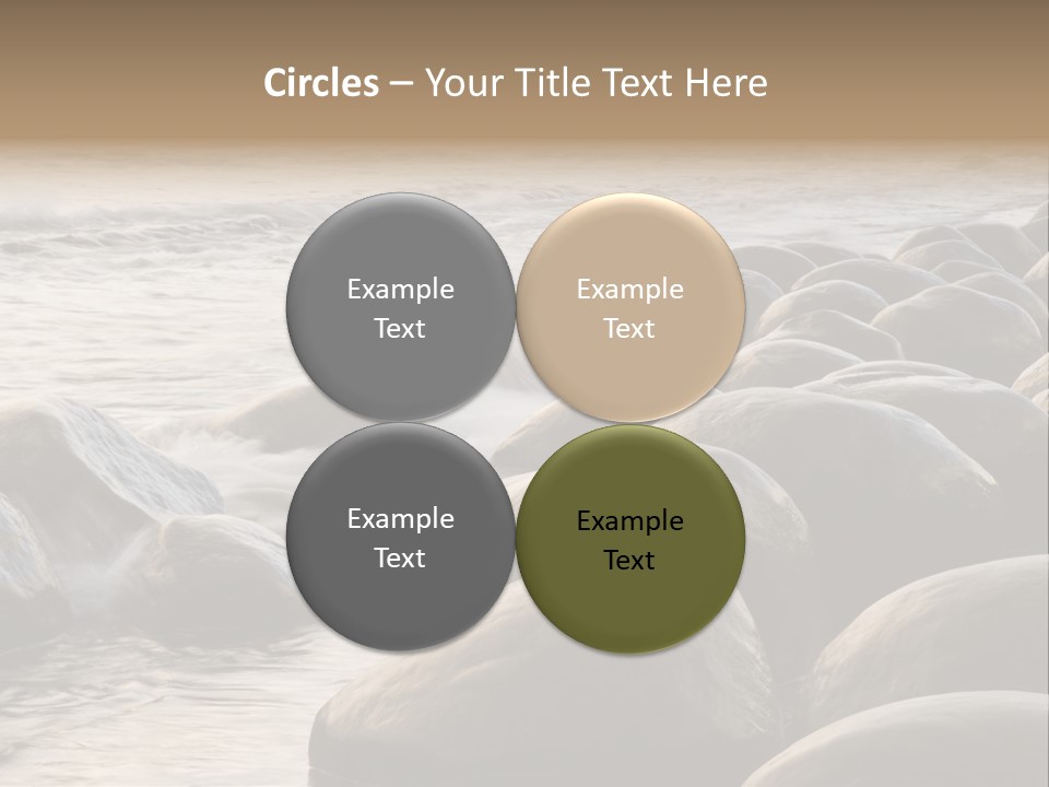 Bowling Ball Beach California Coastline PowerPoint Template