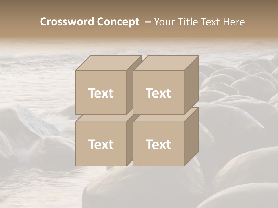 Bowling Ball Beach California Coastline PowerPoint Template