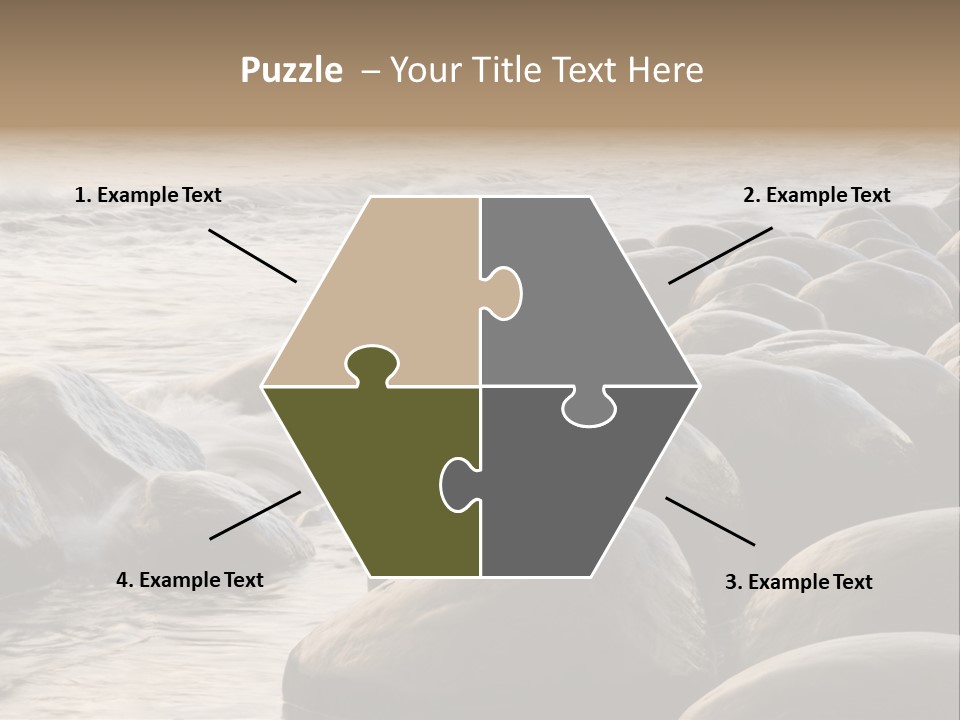 Bowling Ball Beach California Coastline PowerPoint Template