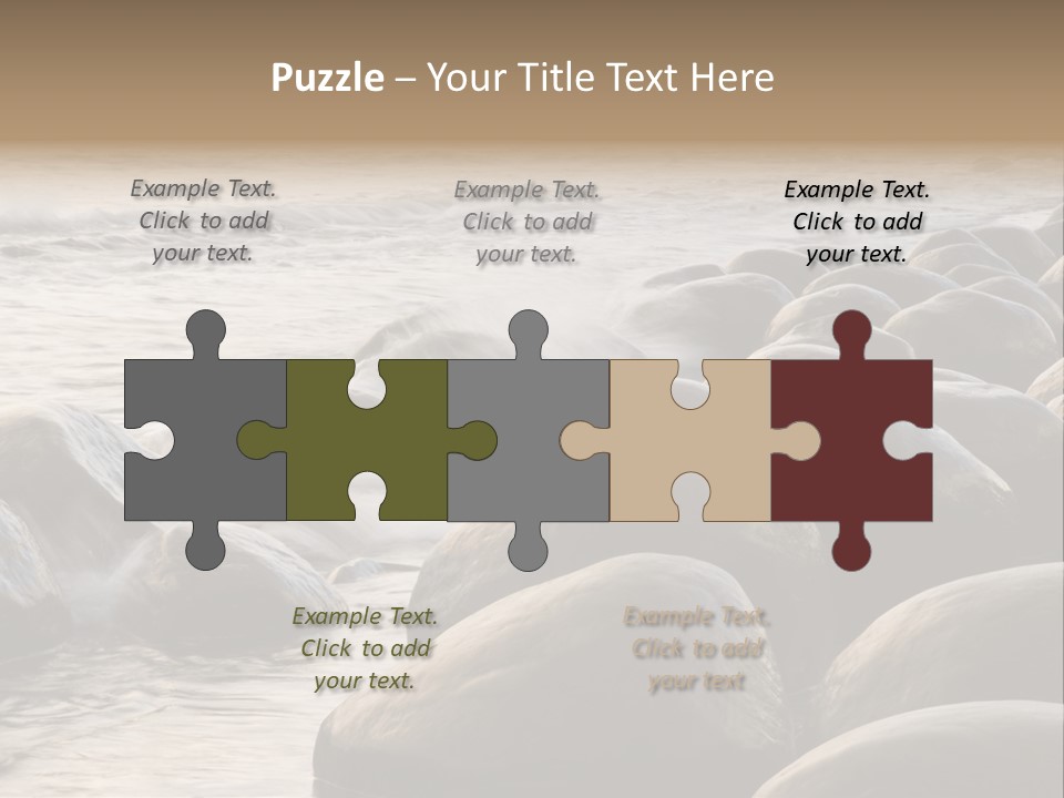 Bowling Ball Beach California Coastline PowerPoint Template