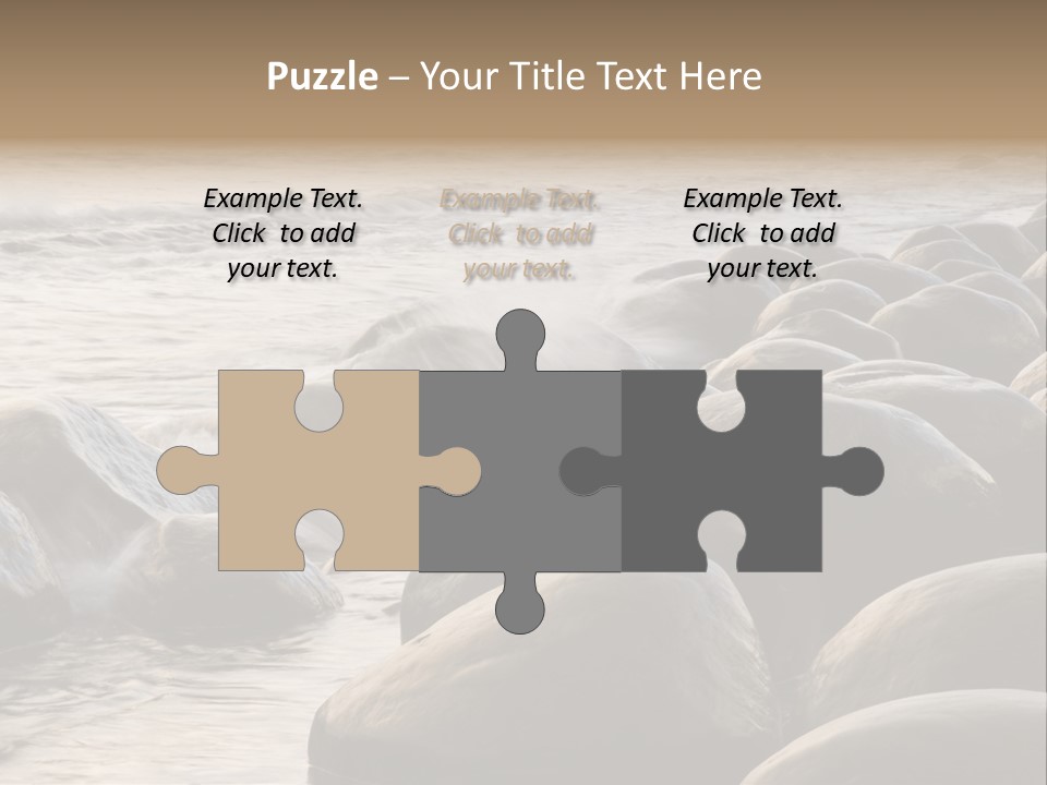 Bowling Ball Beach California Coastline PowerPoint Template