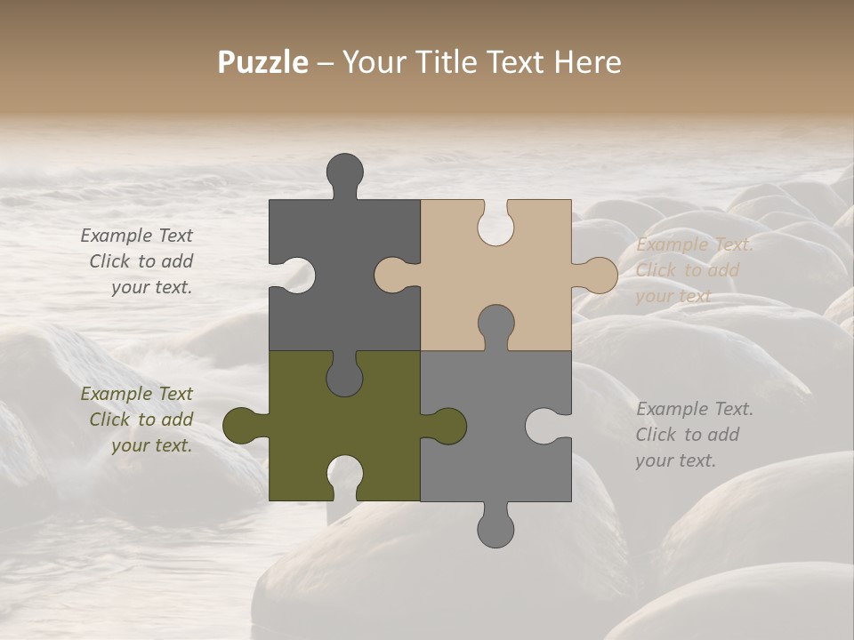 Bowling Ball Beach California Coastline PowerPoint Template