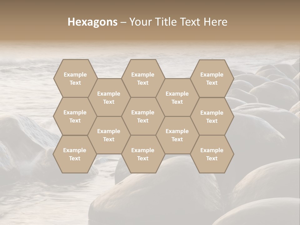 Bowling Ball Beach California Coastline PowerPoint Template