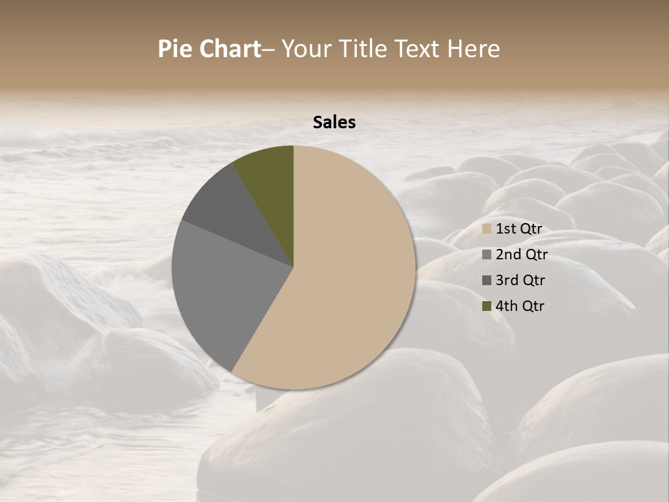 Bowling Ball Beach California Coastline PowerPoint Template