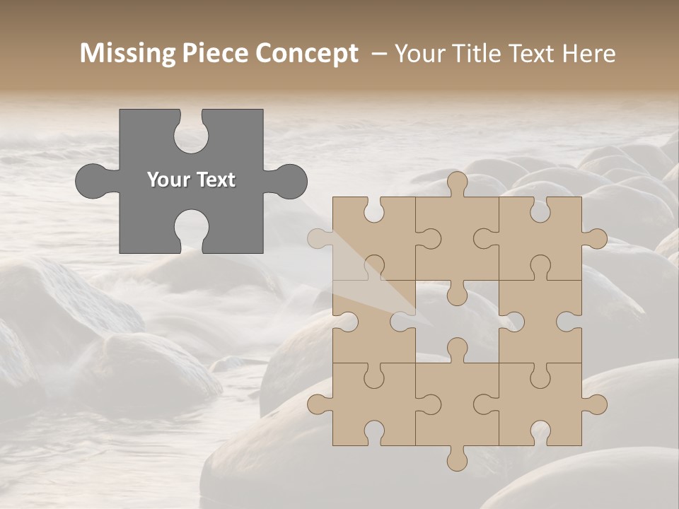 Bowling Ball Beach California Coastline PowerPoint Template