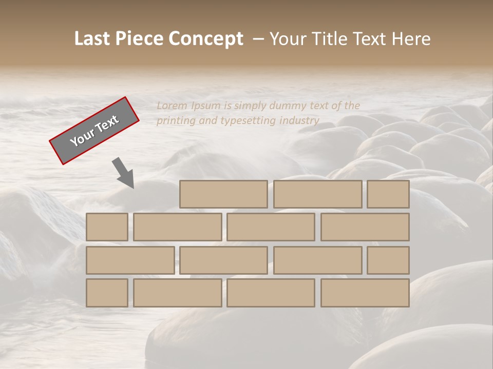 Bowling Ball Beach California Coastline PowerPoint Template