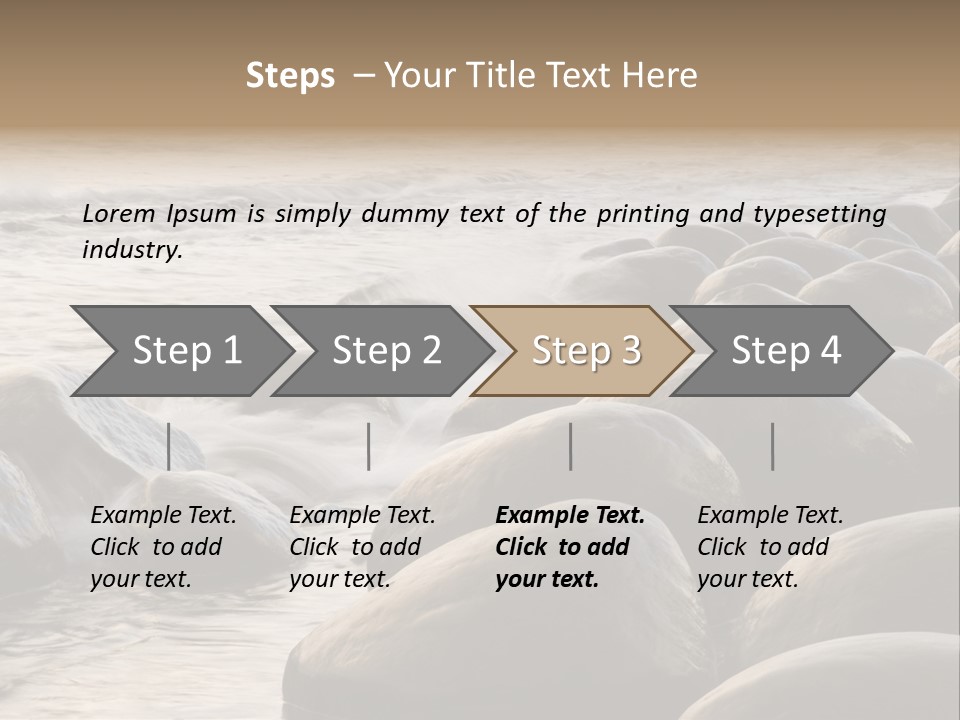 Bowling Ball Beach California Coastline PowerPoint Template