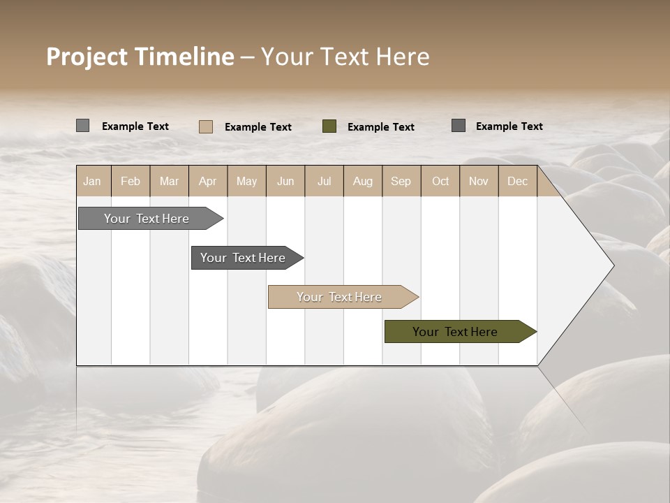 Bowling Ball Beach California Coastline PowerPoint Template