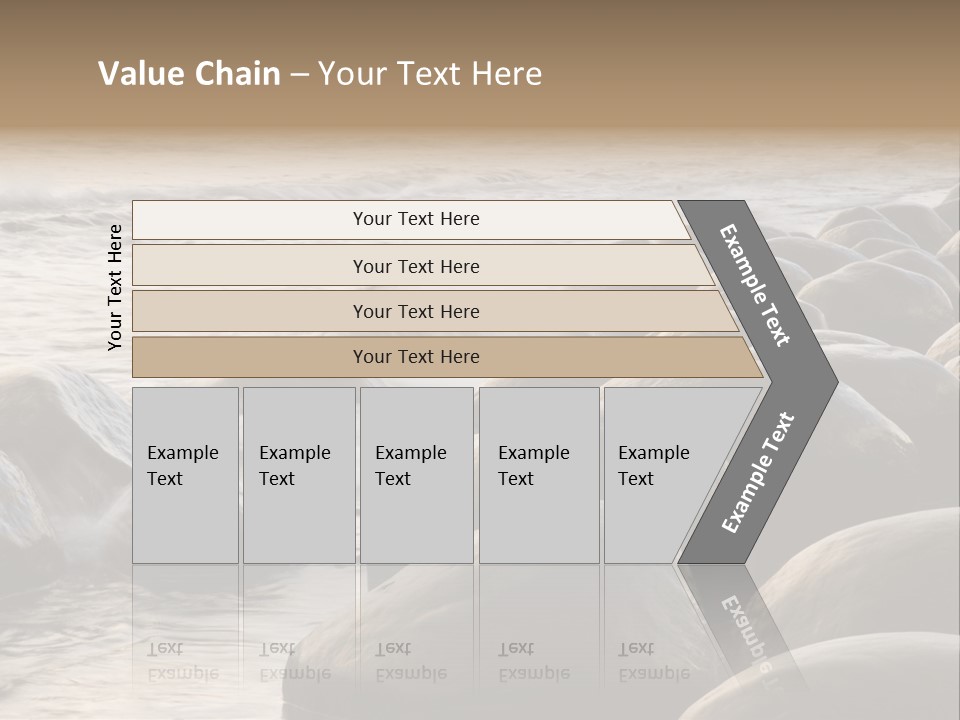 Bowling Ball Beach California Coastline PowerPoint Template