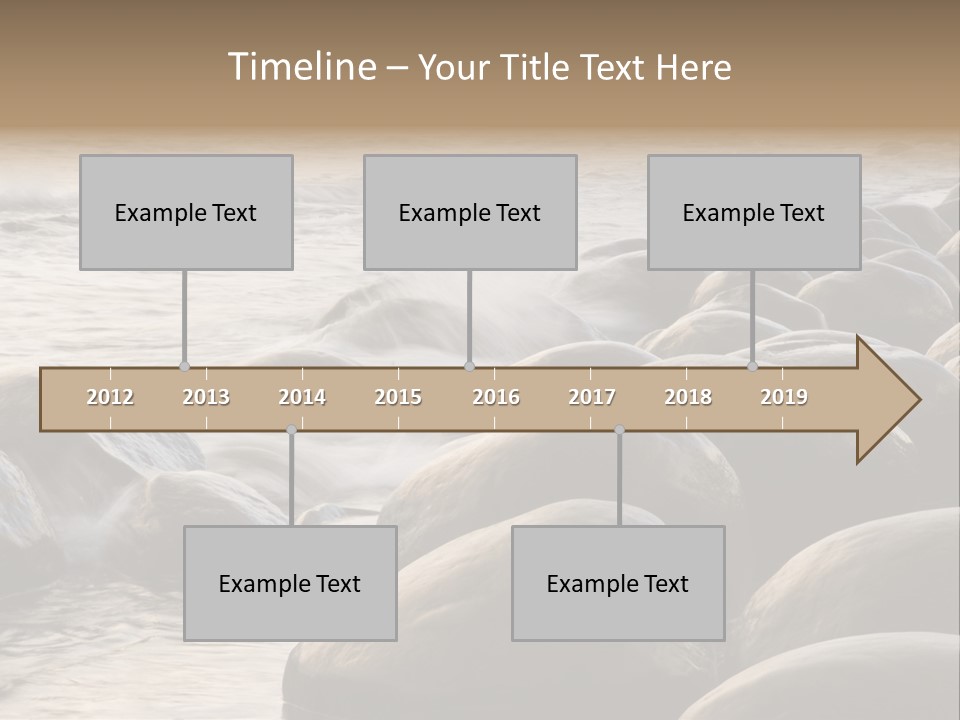 Bowling Ball Beach California Coastline PowerPoint Template