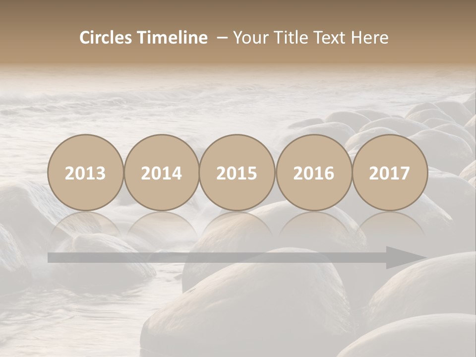 Bowling Ball Beach California Coastline PowerPoint Template