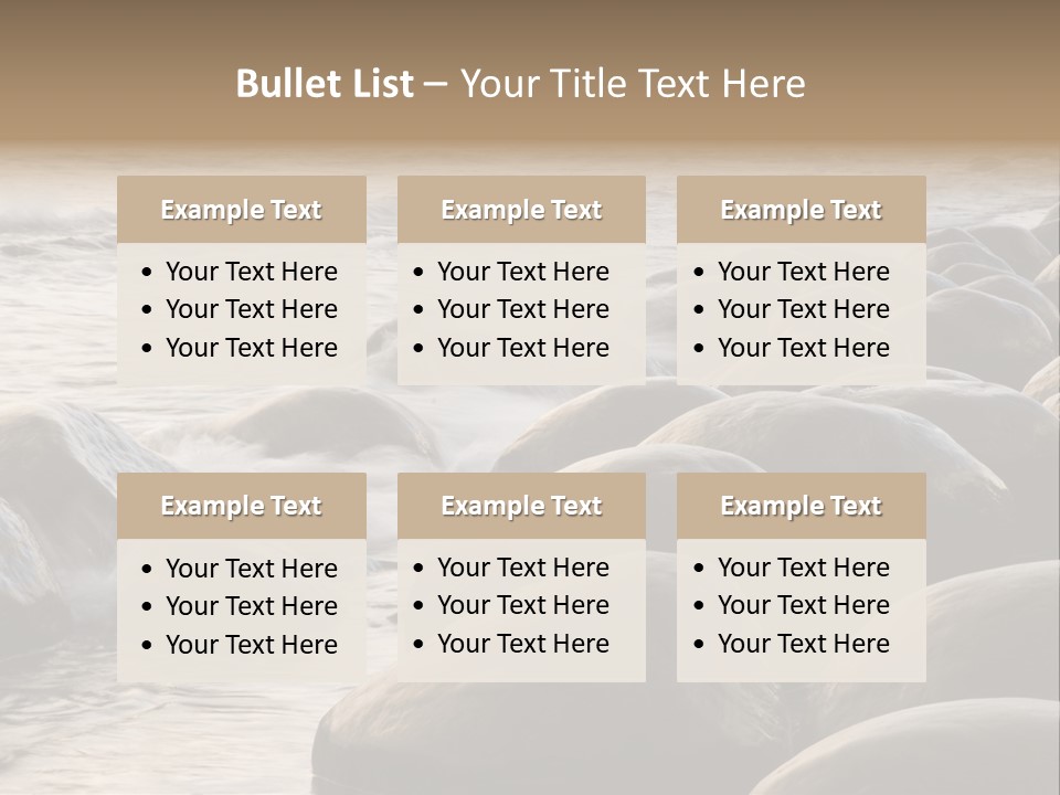 Bowling Ball Beach California Coastline PowerPoint Template