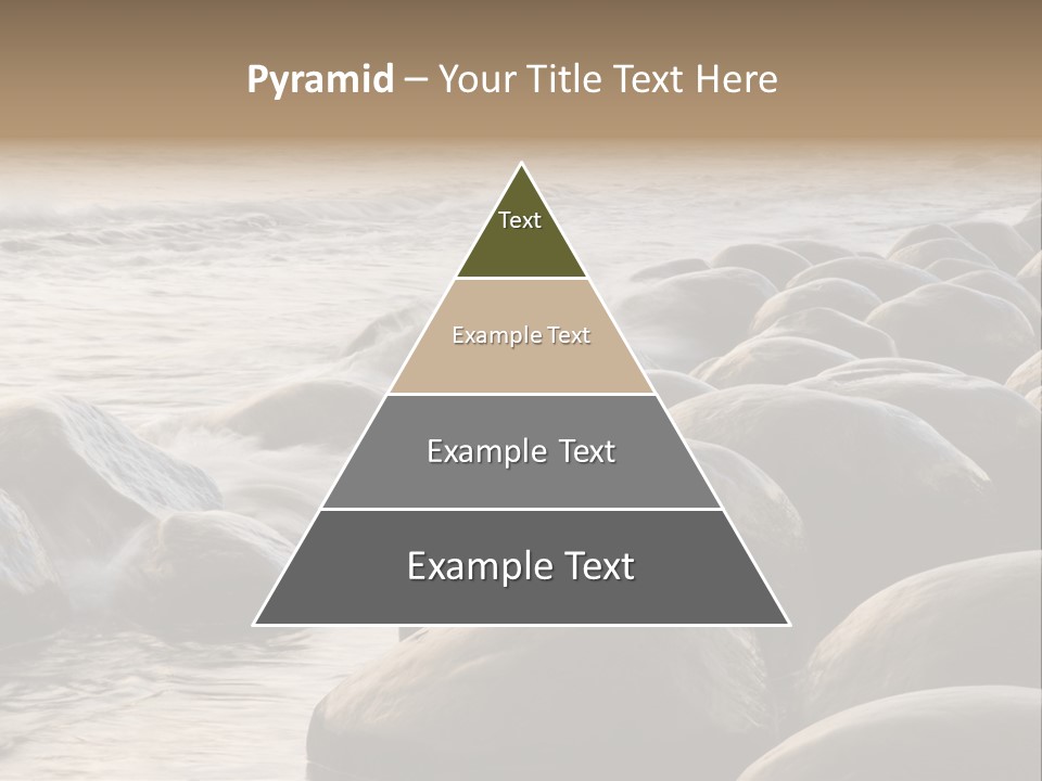 Bowling Ball Beach California Coastline PowerPoint Template