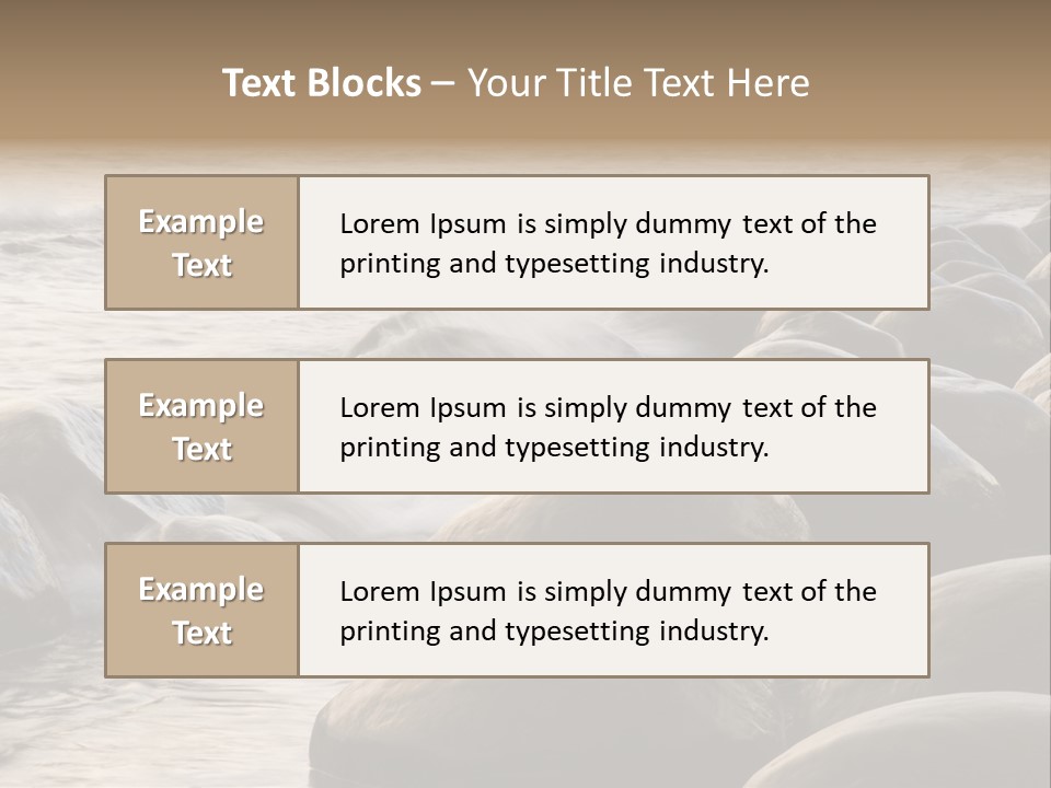 Bowling Ball Beach California Coastline PowerPoint Template