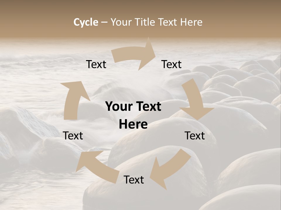 Bowling Ball Beach California Coastline PowerPoint Template