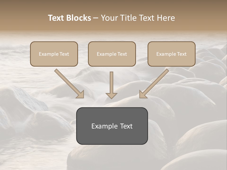 Bowling Ball Beach California Coastline PowerPoint Template