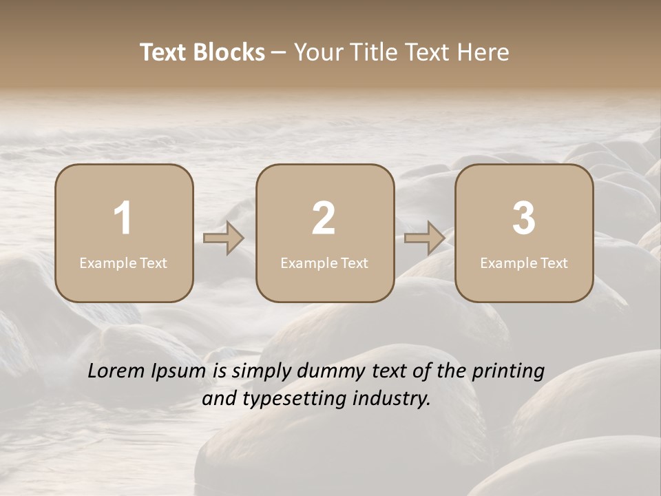 Bowling Ball Beach California Coastline PowerPoint Template